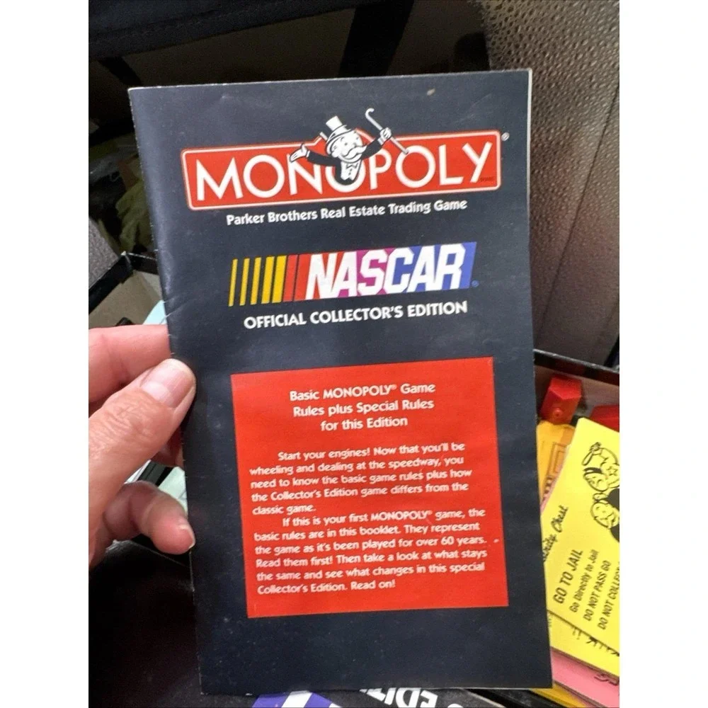PARKER BROTHERS Monopoly NASCAR Instruction Booklet 1997 Collector Edition Rules